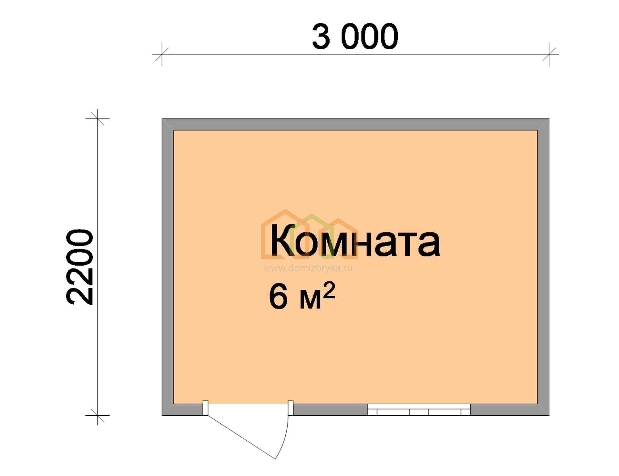 Металлическая бытовка для дачи Герань 3x2.2 Площадь: 6.6 м² в готовом виде  под ключ в Ступино и области